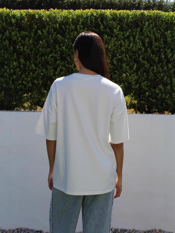 欧米のクロスボーダー丸首プリント半袖ゆったりtシャツ|undefined