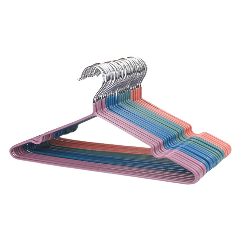 Nuevo Morandi color grueso núcleo de acero inoxidable percha de acero húmedo y seco percha para adultos percha de ropa de dormitorio doméstico