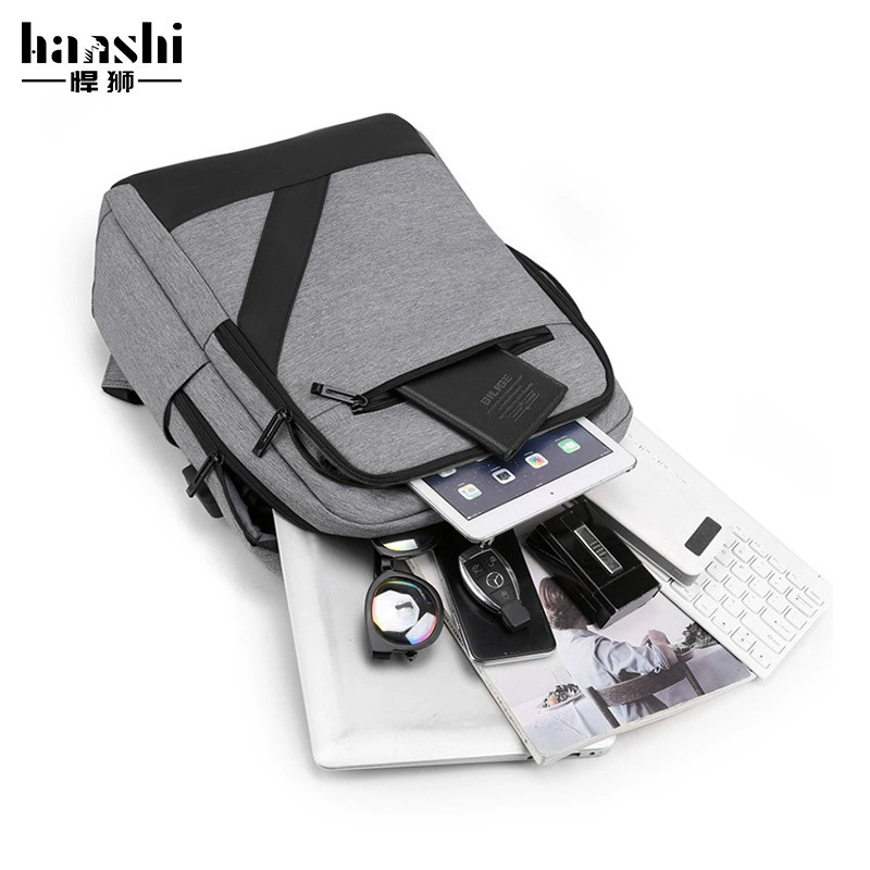 Backpack, fashionable waterproof bag for traveling, capacious laptop, business version, high-end, worn on the shoulder