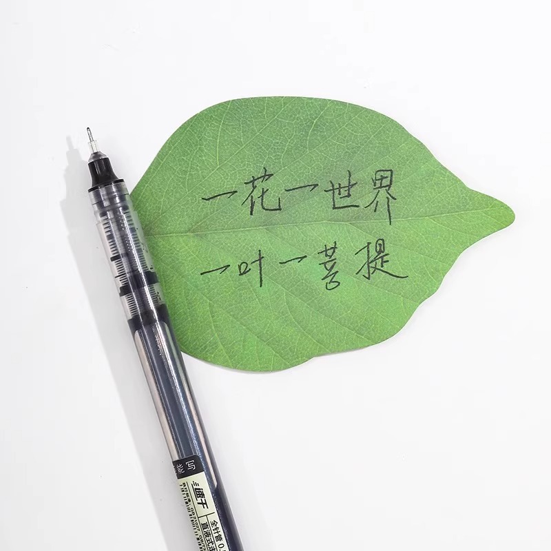 Hoja de árbol post-it notes creativos hojas notas notas para llevar adorables ins notas pasteles diy mensajes esta etiqueta pegatinas