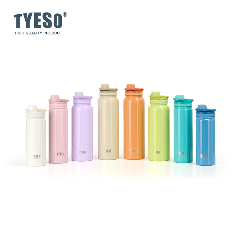 Taisuo 学生スポーツボトル TYESO ポータブルハンドルステンレス鋼ウォーターカップ INS 真空北欧スタイル二重層断熱カップ|undefined