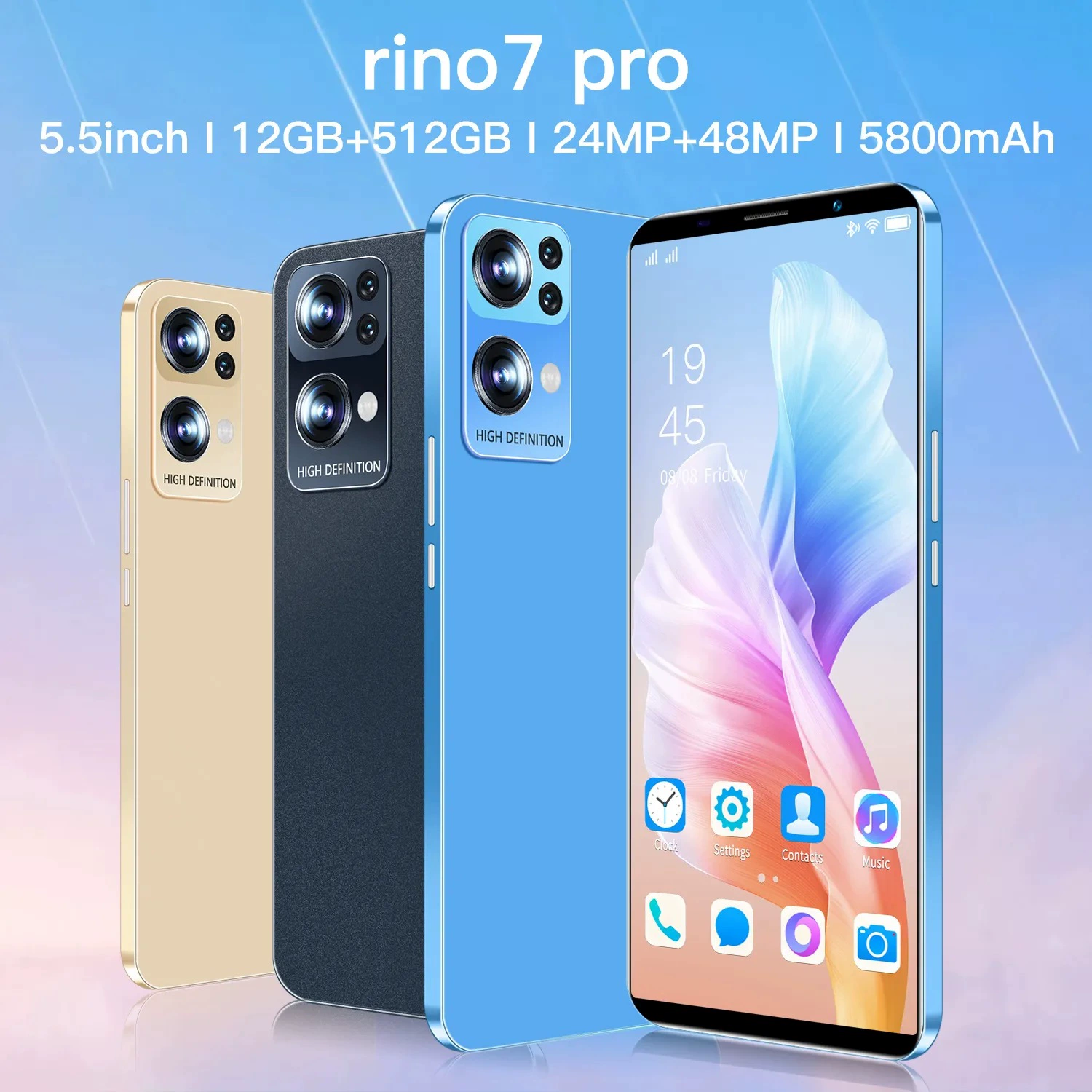 Rino7 Pro смартфон, реальная 4G сеть, 2+8, недорогой смартфон для международной торговли