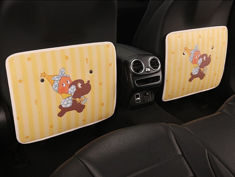 Car Seat Back Anti-Kick Pad Star-Shaped Anti-Dirty Pad Cartoon Cute Women's and Children's Rear Seat Protection Pad