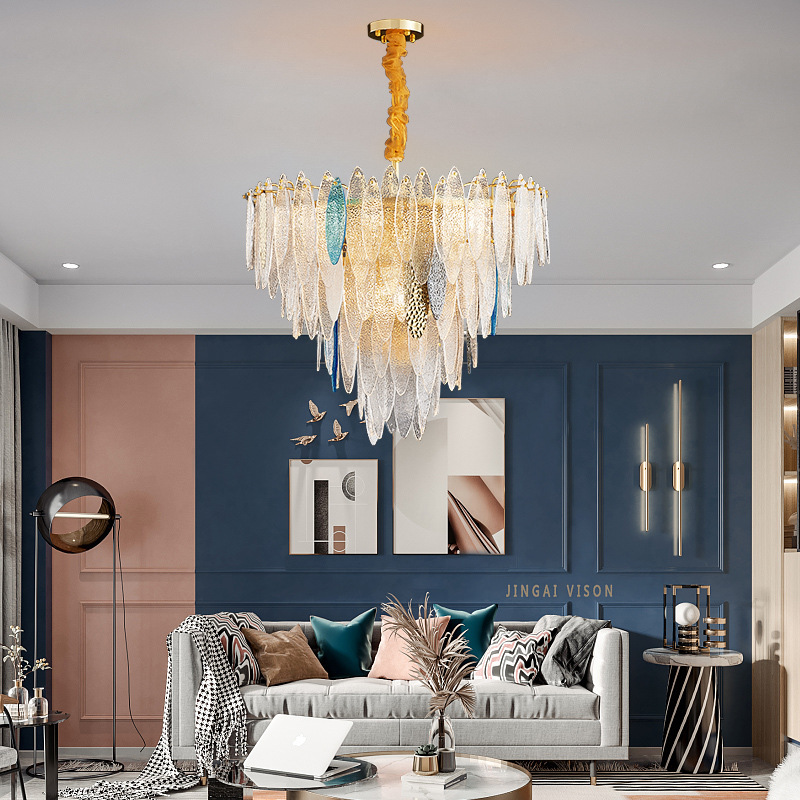 Lighting Chandelier Living Room Modern Minimalist Glass Crystal Lamp 2024 New Nordic Style Postmodern Luxury Home Decor Bed Room