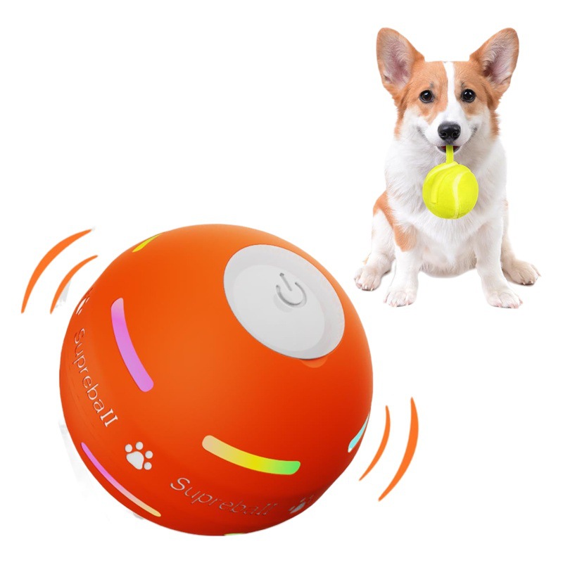 Bola de salto de gravedad popular Bola de juguete de perro de Carga inteligente gato perro persiguiendo juguete bola rodante inteligente mascota con gravedad