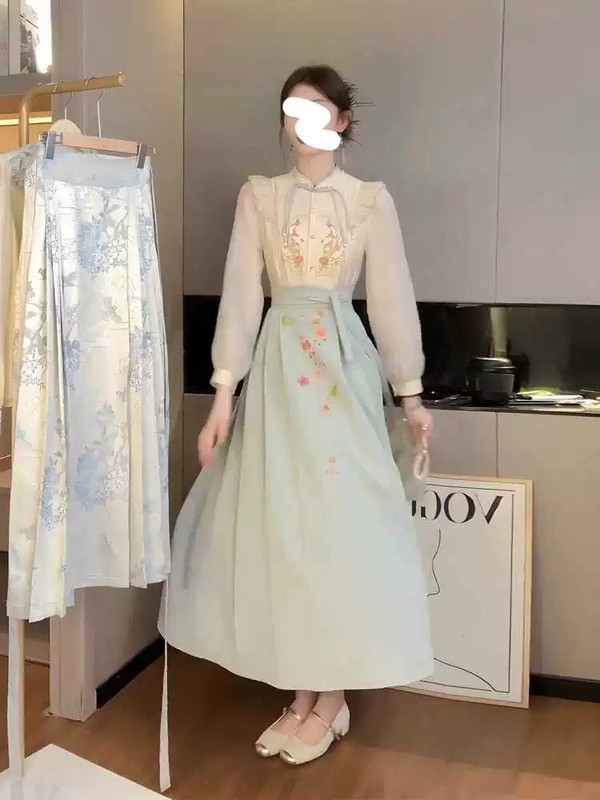 新中式国风马面裙套装2025夏季改良汉服上衣小个子禅意两件套女装|undefined