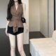 French Style Hot Girl Sleeveless Halter Camisole Women's Summer Elegant Cross V-neck Strap Tight Waist Slimming Small Top