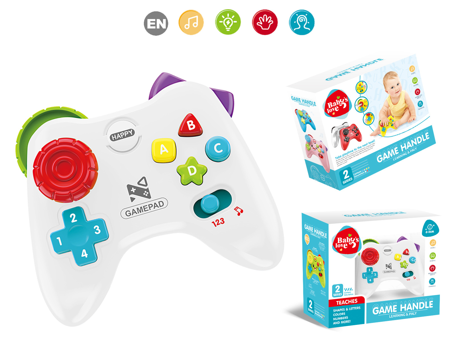 Transfronteriza nueva máquina de juego de simulación de dibujos animados mango español educación temprana máquina de aprendizaje educativo infantil niños juguetes de música