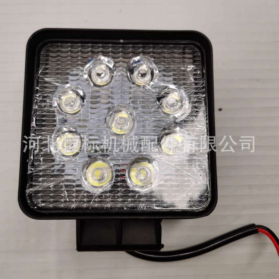 叉车配件叉车前大灯超亮LED照明灯9珠白光合力杭叉尨工柳工适用