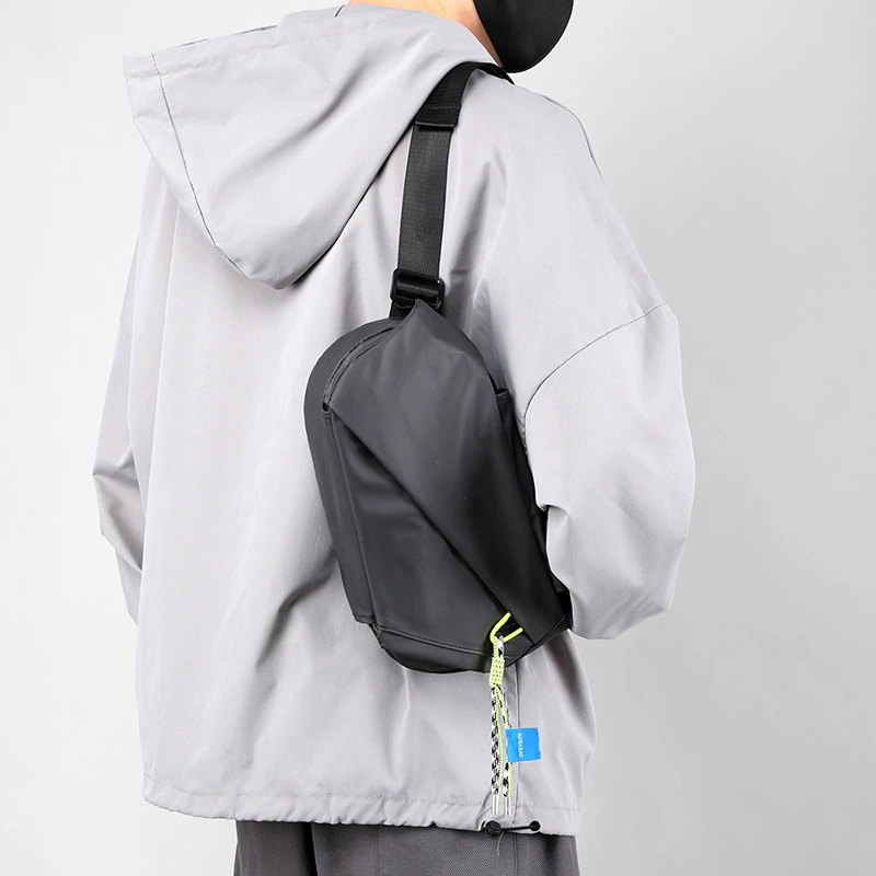 Chest bag for leisure, trend backpack one shoulder