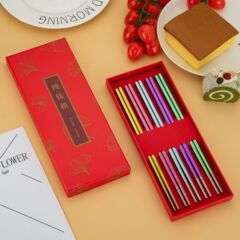 純チタン箸、食品グレードの食器、カラフルなアウトドアシンプル食器、ホームホテル箸、ポータブルストレージ、滑り止め、防カビ