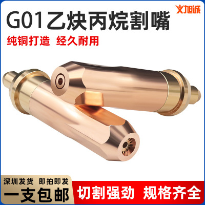 National standard Acetylene Propane Gas LPG Cutting gun Cutting nozzle g01-30-100-300 Annulus Plum blossom Cutting torch