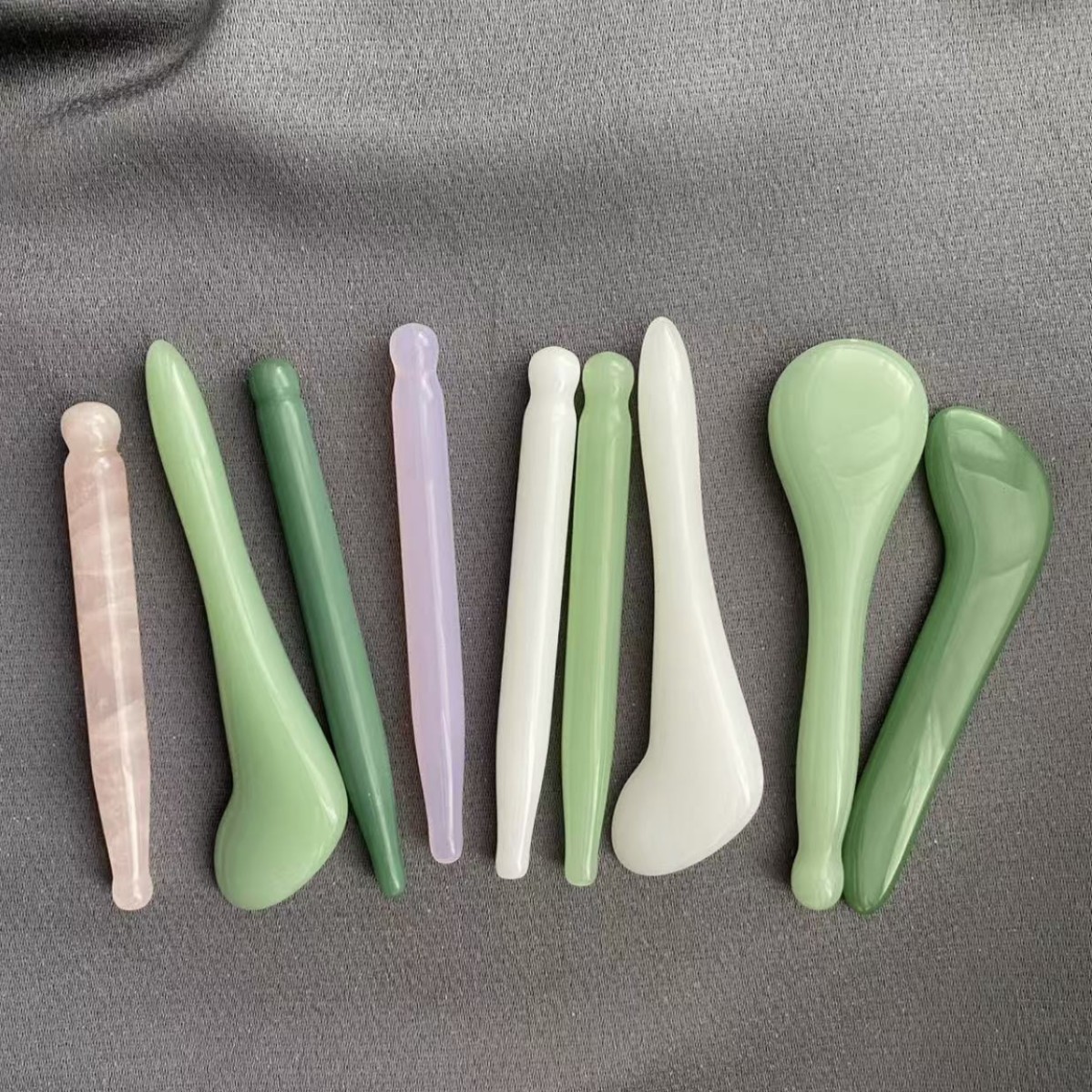 Jade Stone Massage Stick For Face, Professional Beauty Salon...