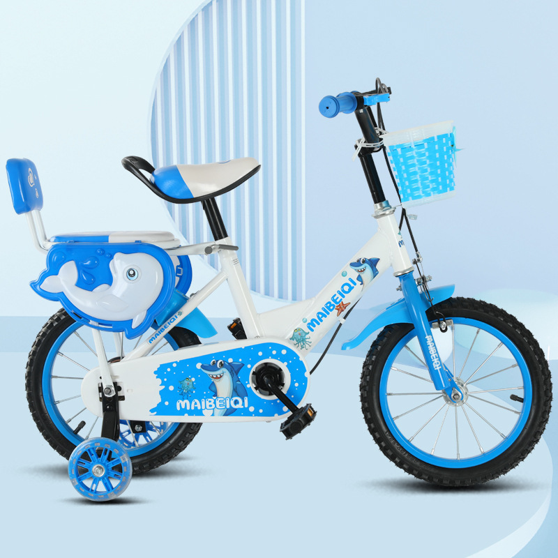 Bicicletas infantiles de 12 - 16 pulgadas, niños y niñas de 3 - 8 años de acero al carbono ligero con ruedas auxiliares, bicicleta infantil