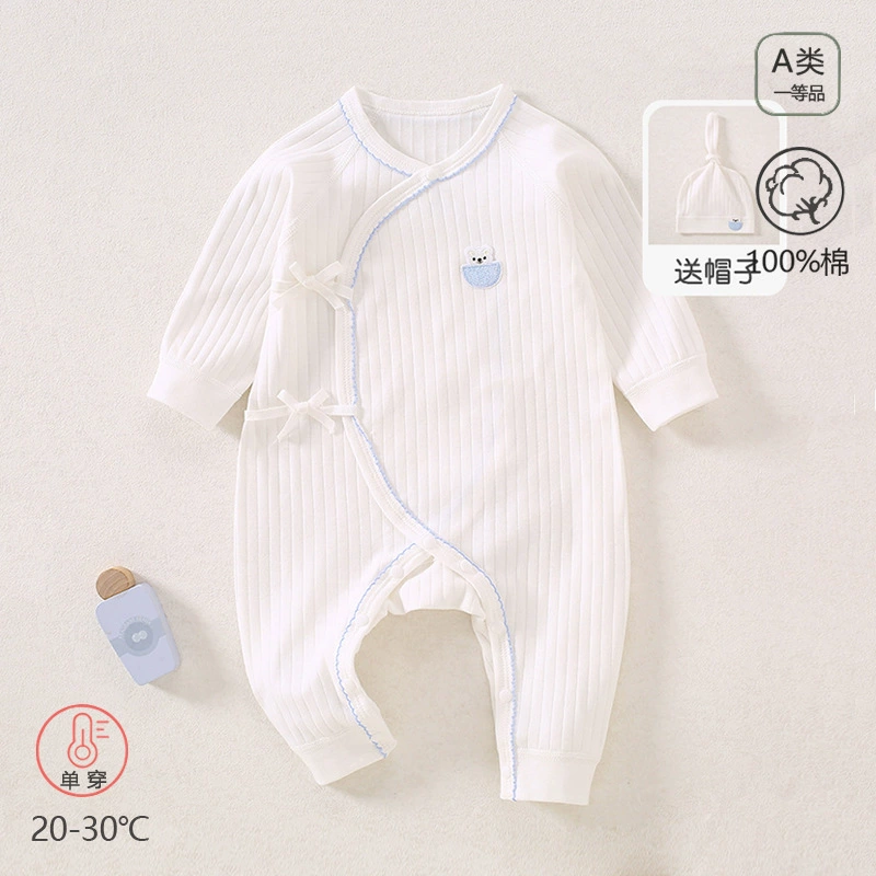 Одежда для новорожденных Весенний и Осенний хлопок Детский комбинезон типа A Детская шнуровка