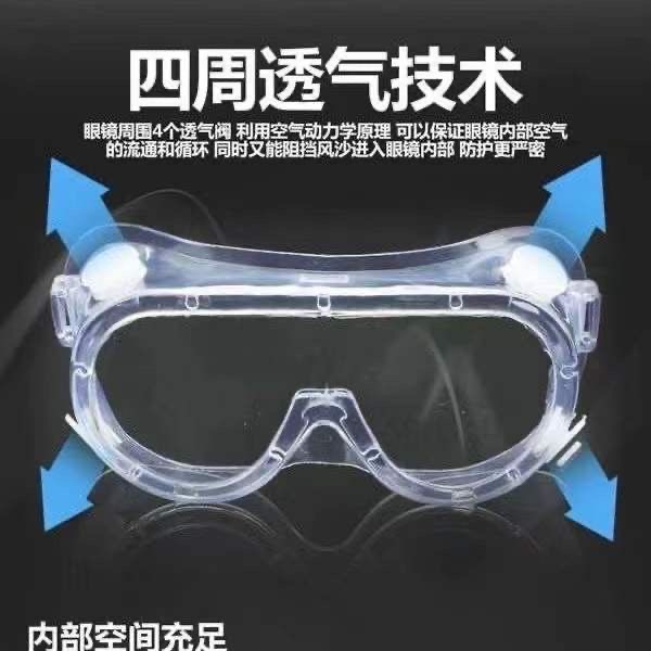 Gafas médicas a la deriva Impermeable, a prueba de impactos, a prueba de salpicaduras, especial para el festival de salpicaduras de agua, máscara para ojos a prueba de niebla y polvo de alta definición al por mayor