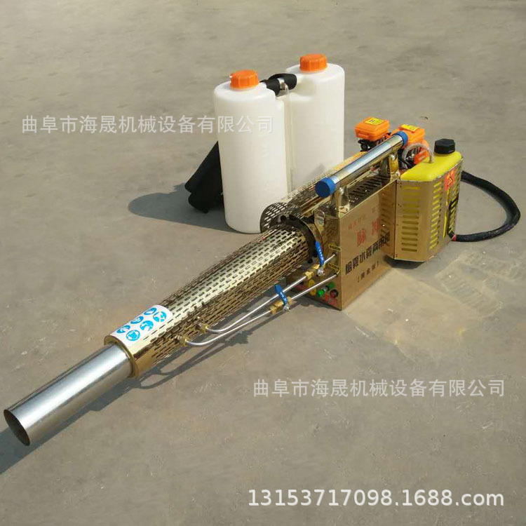 海晟现货脉冲式烟雾弥雾机图片 农林消杀养殖畜牧业消毒弥雾机