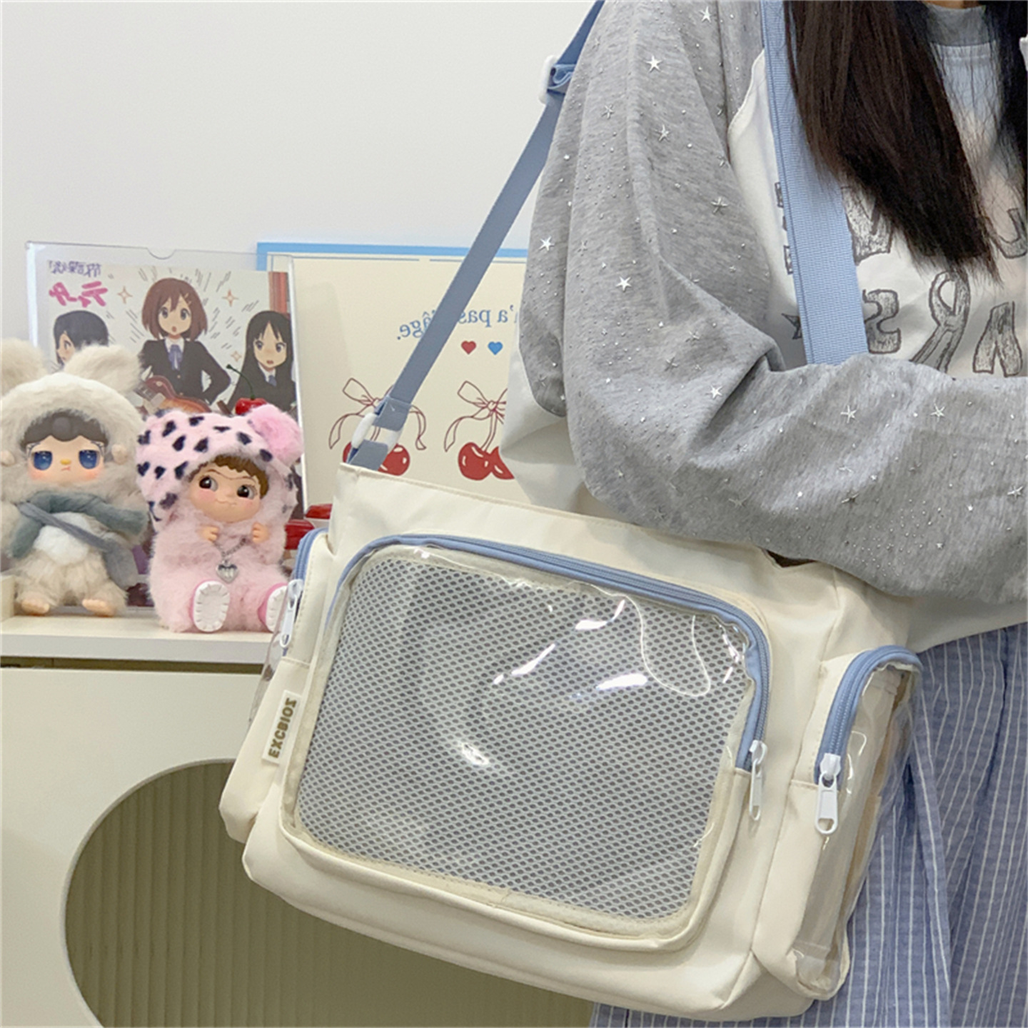 Japanese Style Ins New High-Value Academy Wind Fresh Sweet Ita Bag Lightweight Daily Crossbody Bag For Girls - Thumbnail 6