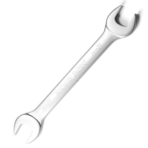 Mirror high carbon steel chrome plated double open end wrench complete set of auto repair double end wrench set tool multi-specification wholesale