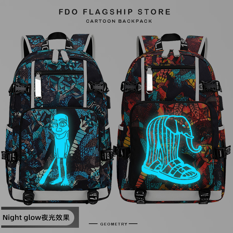 Shan Hai Jing Peripheral Schoolbags for Boys, Junior High School Students, Burden Reduction and Spine Protection, Middle School Students 2025 New High School Student Backpacks