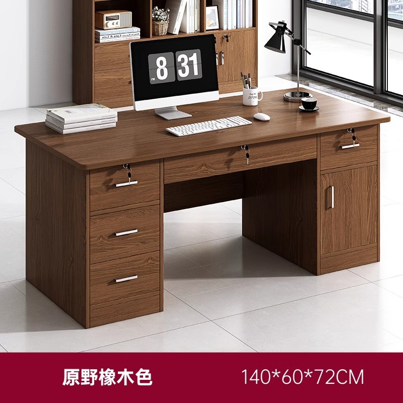 Mesas y sillas de oficina Combinación de escritorio de jefe Escritorio de computadora de escritorio Hogar simple moderno Escritorio de personal de oficina Escritorio de personal