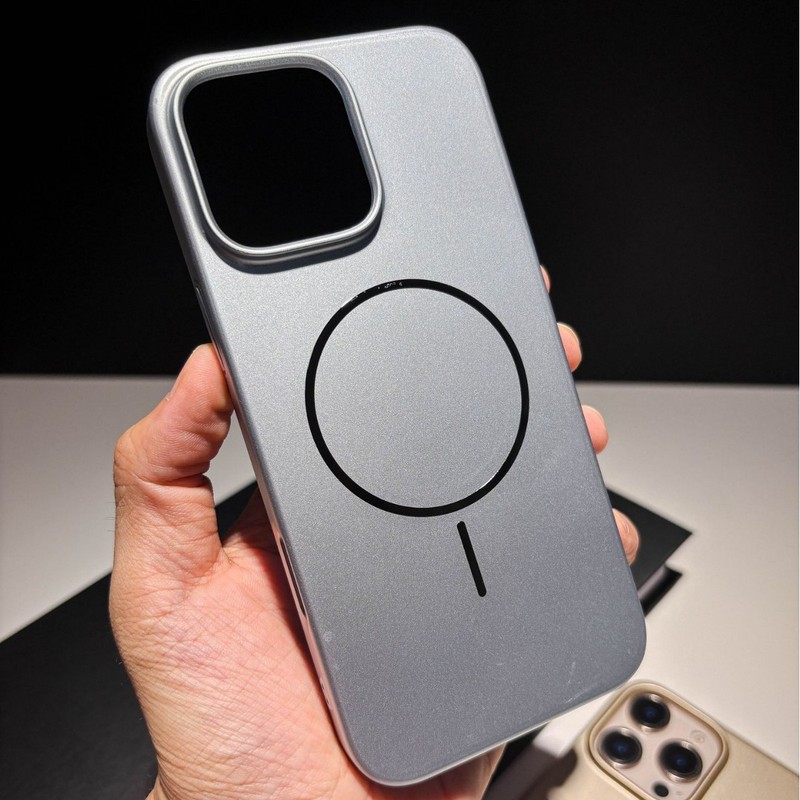 苹果16promax手机壳磁吸超薄iPhone17纯色磨砂细圈14大孔15保护壳|undefined
