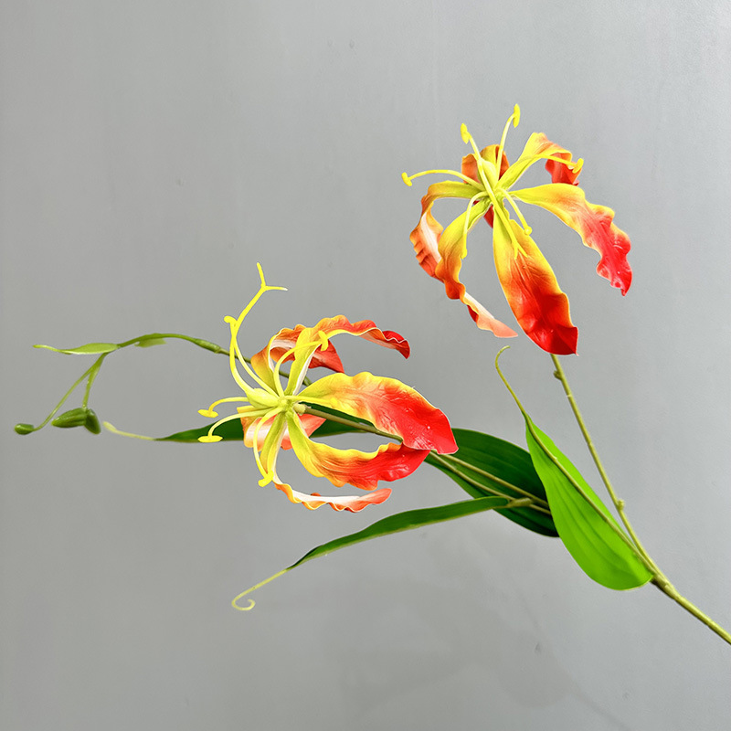 Artificial Flame Lily Nordic Style Home Decor For Wedding Flower_voghion.com