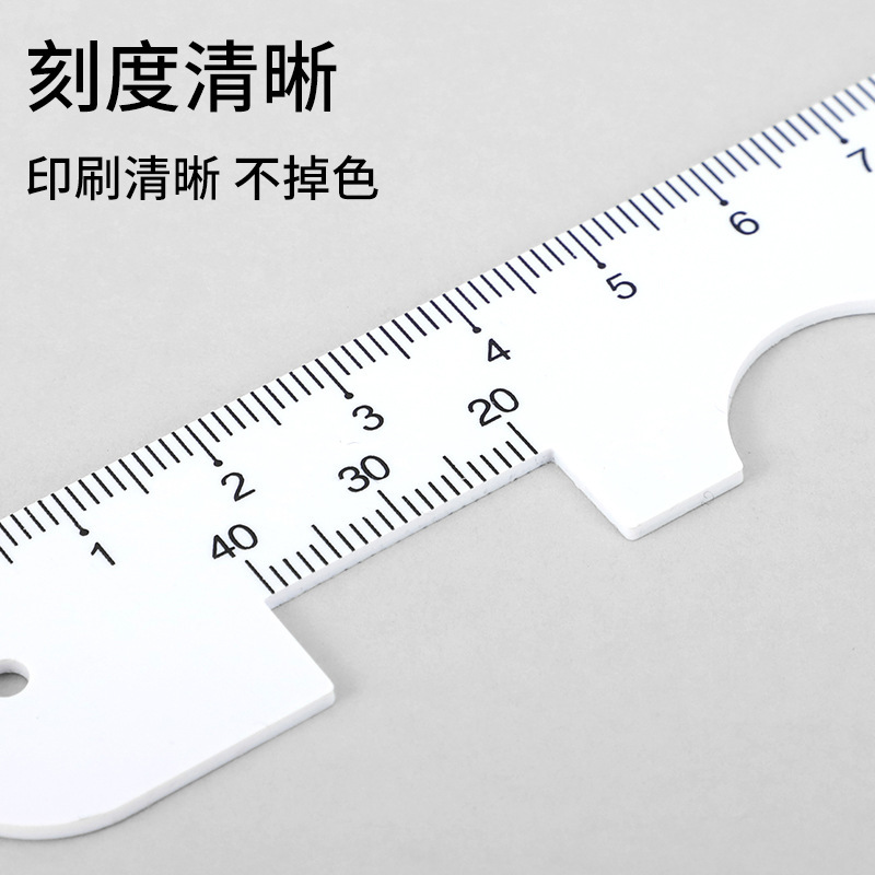 メガネの瞳の距離の定規のpvcの硬いプラスチックの定規のメガネの店の家庭用の瞳の距離のツールの部品|undefined