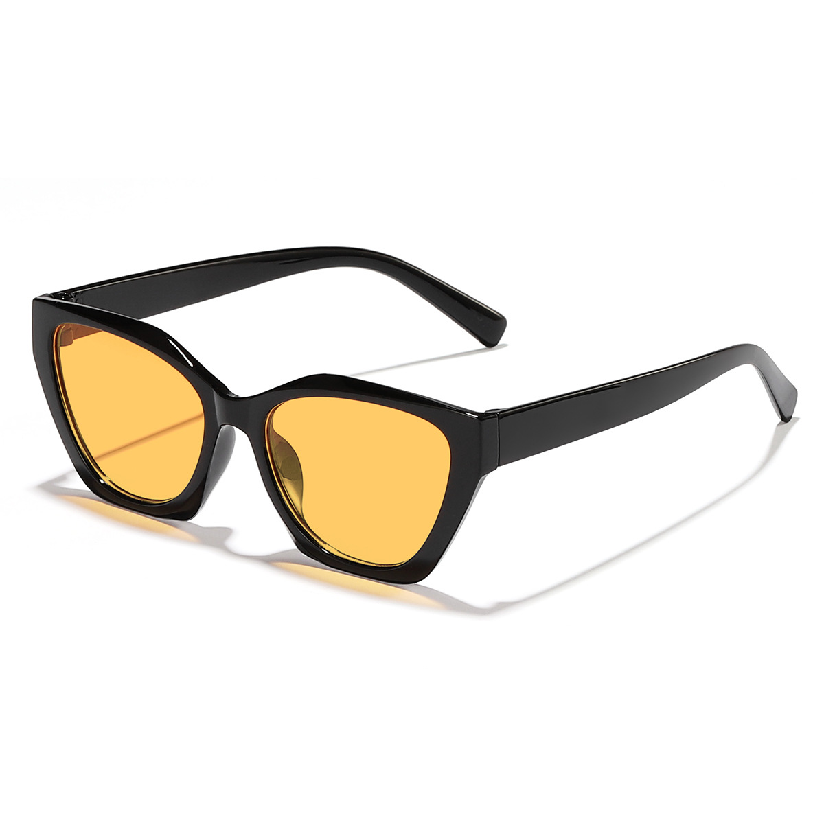 2024 nuevo retro irregular de bordes estrechos de color negro gafas de moda al aire libre protección solar desgaste esencial gafas de sol
