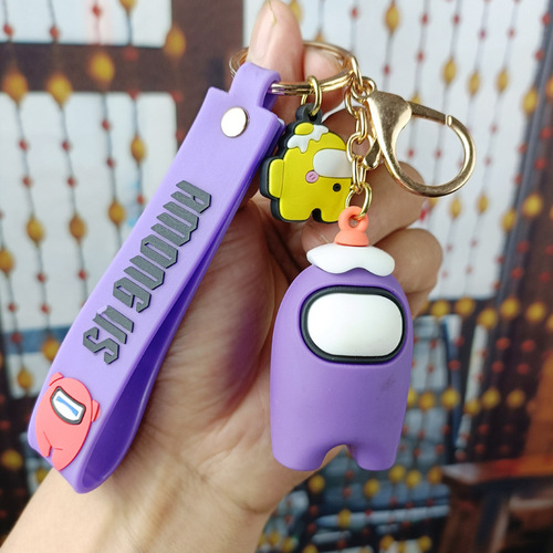 among us Werewolf peripheral keychains for men and women, personalized couple doll bags, keychain rings