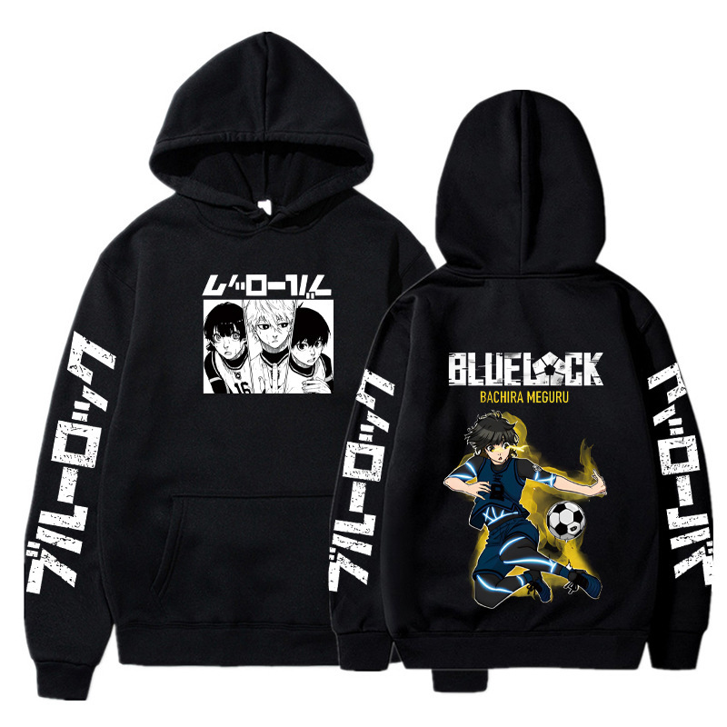 Anime BLUE LOCK Hoodie Fall Winter Long Sleeves Fleece