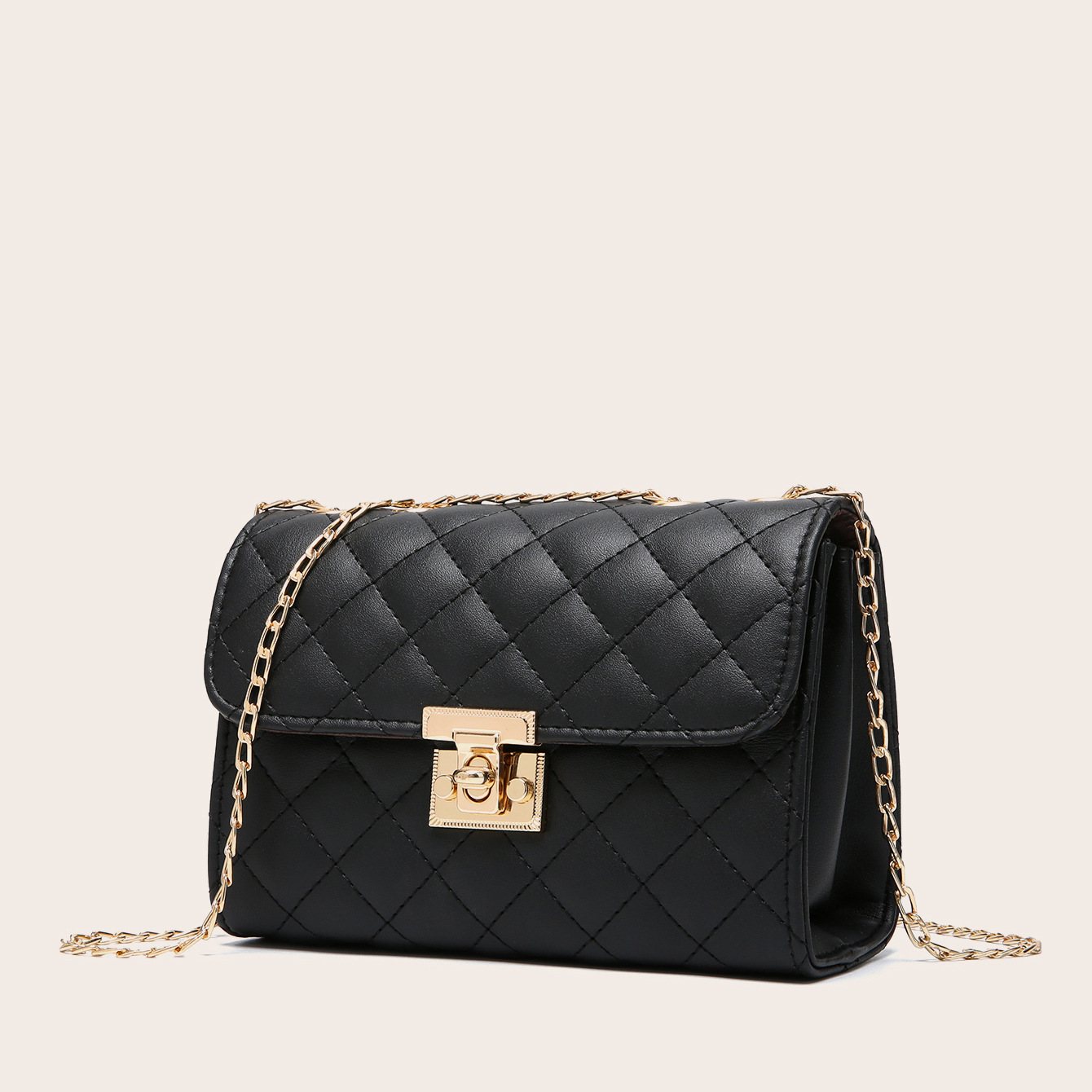 Bolso de mujer 2021 nuevo bolso cuadrado de cadena bordada, bolso casual, pequeño mochila claro, comercio exterior