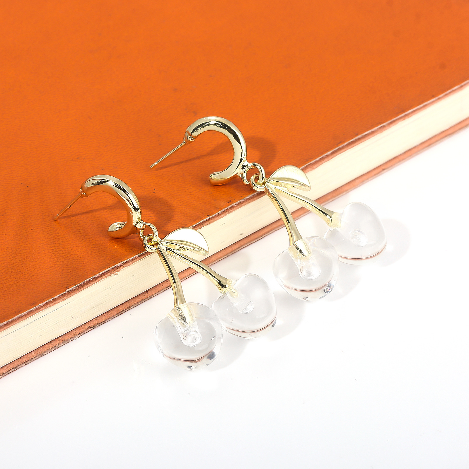 16g Weight Alloy Ear Needle Material Drop Earrings Classification 1 Pair Quantity Casual, Daily Occasion Zinc alloy Material Cherry Pattern Women's Gender Sweet Style 1 Pair Sweet Cherry Zinc Alloy Drop Earrings 18