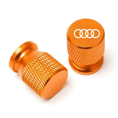 aluminum alloy valve core cover — valve - audi-orange-4-pieces