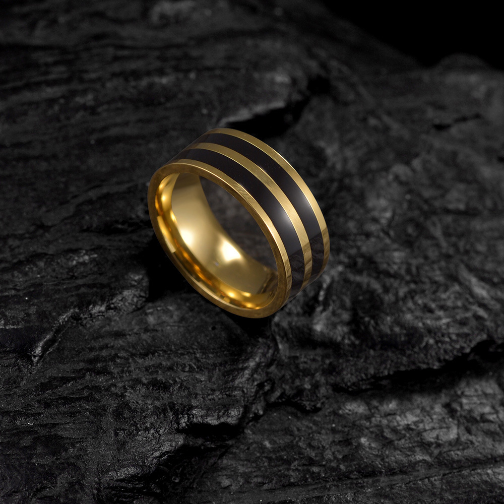 Fashion Stripe Stainless Steel Rings Stainless Steel Rings