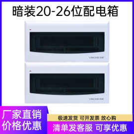 电箱家用配电箱盖面板20/26位回路箱空气开关盒用照明配电箱暗装