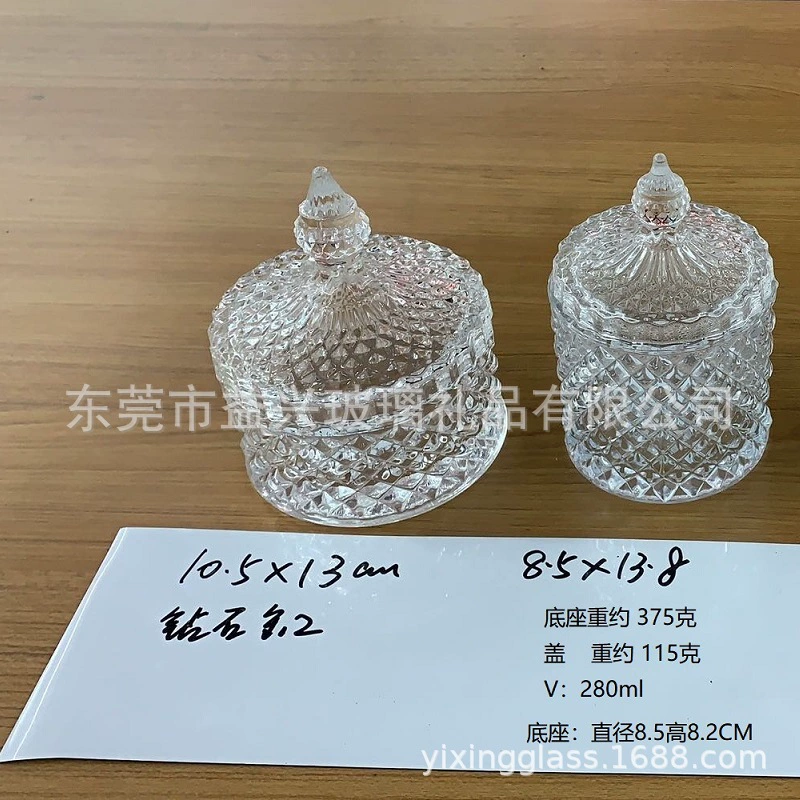 Glass candle, 245 ml