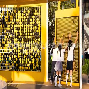 Abs Children's Touch Ball Children's Non-Powered Interactive Landscape Wall Internet-Famous Amusement Flip Wall Flip Fun Accessories Equipment