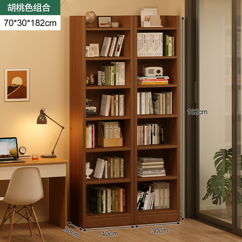 Estante de madera estante de esquina de pared estrecho estante de esquina de piso contra la pared hendidura de esquina simple almacenamiento gabinete de biblioteca doméstica