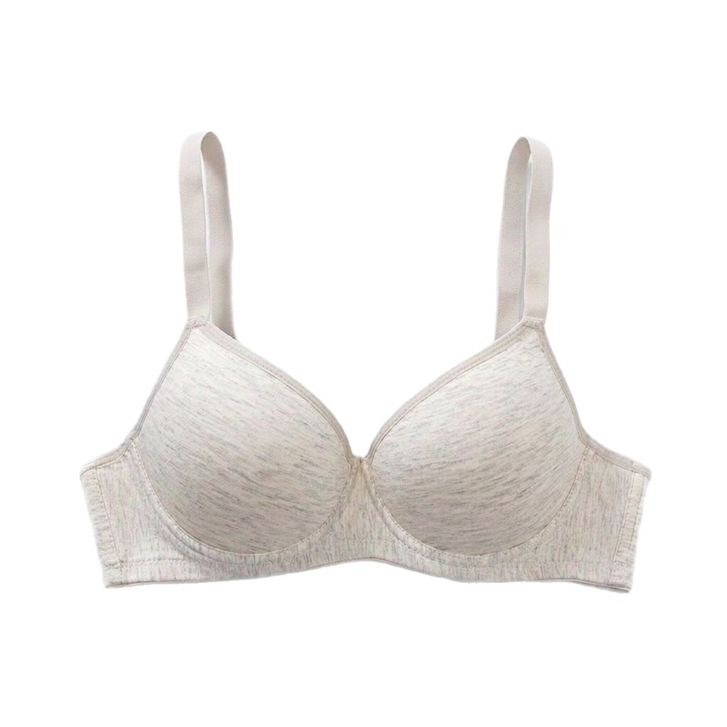Bra caliente transfronterizo simple ropa interior de anillo de acero brillante se reúnen cómodos sujetadores delgados para mujeres cómodos ajustes transpirables