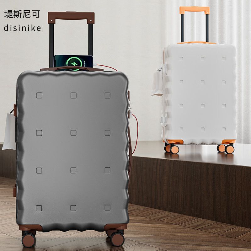 Tisnic Suitcase Is Strong and Durable, Multifunctional, Lightweight Trolley Case, Silent Universal Wheel Suitcase, Password Box
