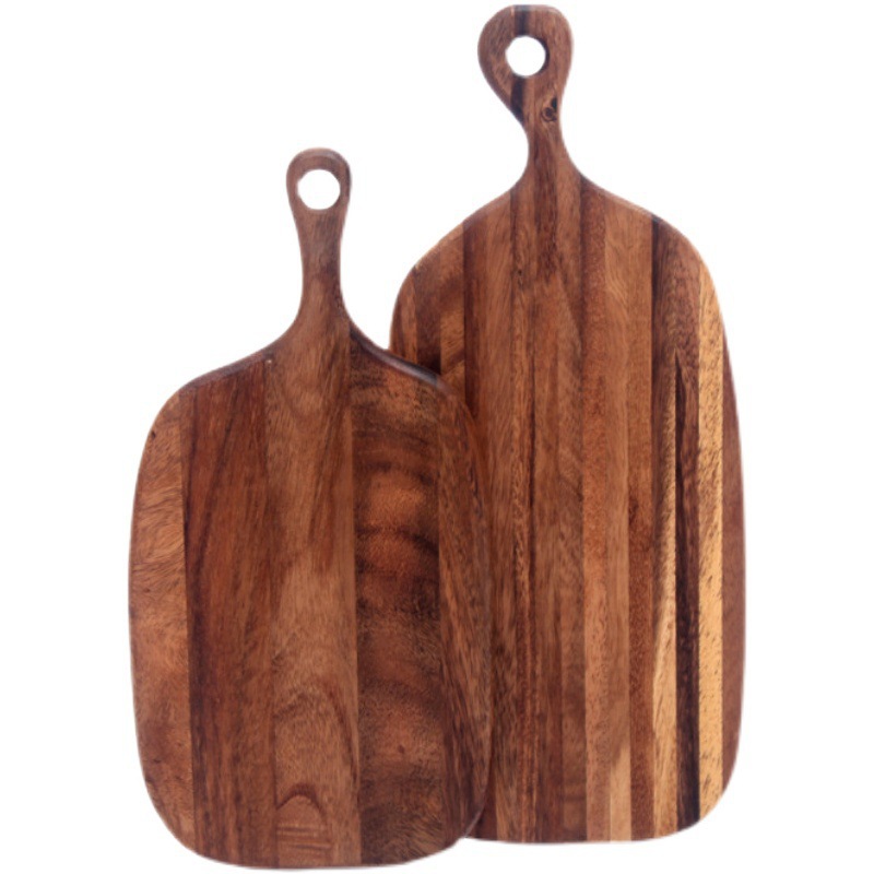 Transfronterizo japonés de madera maciza bandeja de madera sushi redondo pan casero tablero de filete tablero de pastel