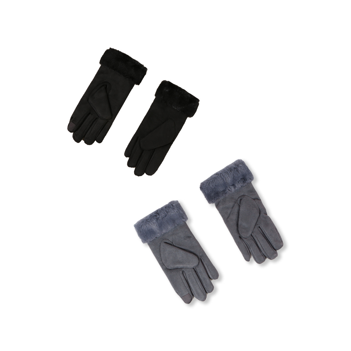 Autumn/winter New Warm Cold Split Finger Gloves Female Korean Gloves display picture 2