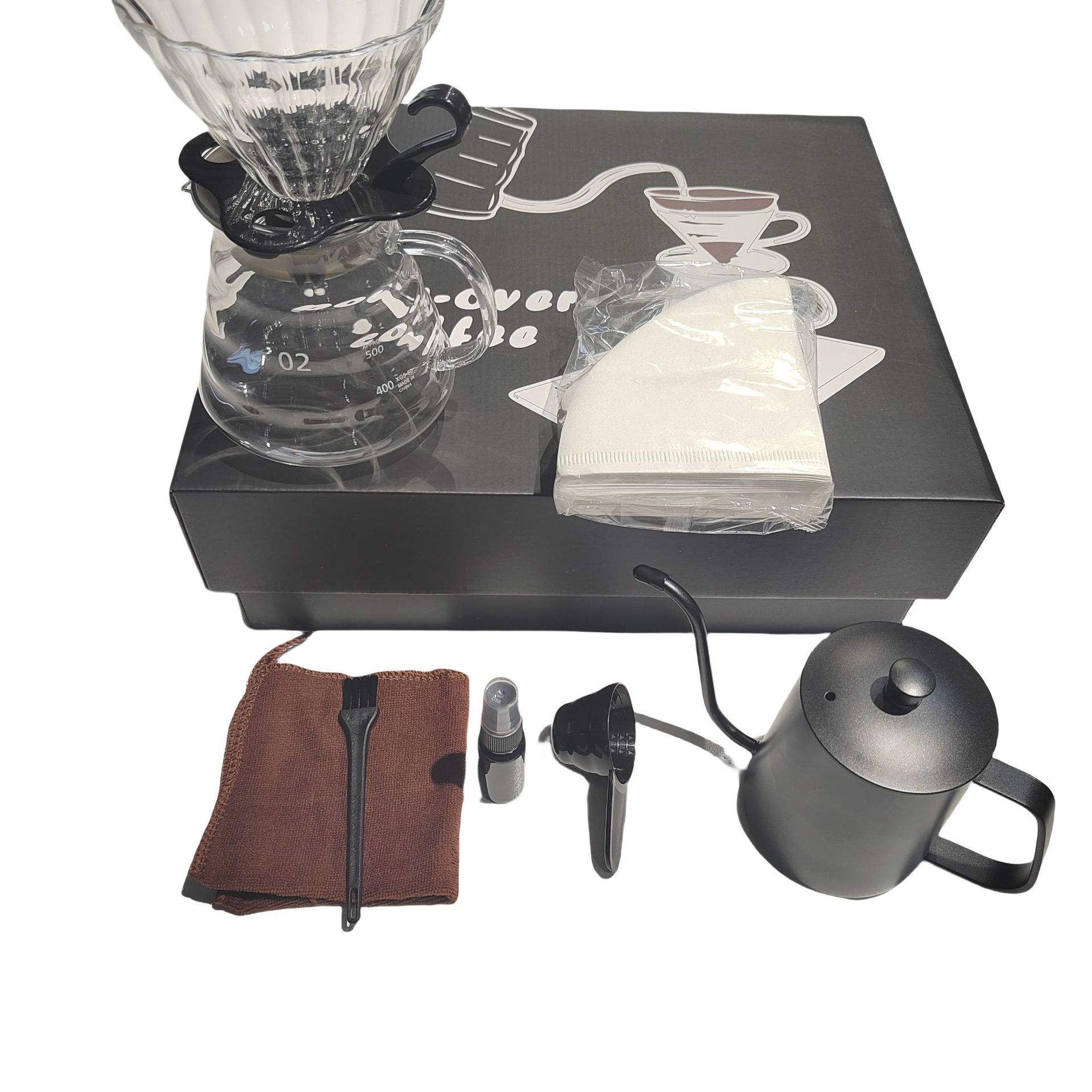 Fabricante al por mayor mano set de café viaje al aire libre portátil set cafetera cajas de regalo