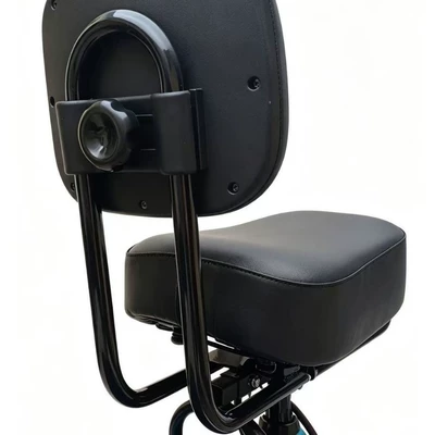 backrest with increased height, rear-mounted backrest: Electric car rear backrest