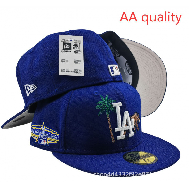 2025 nueva venta caliente exportación transfronteriza MLB gorra de béisbol AA patrón ala plana tamaño de moda sombrero de ala plana