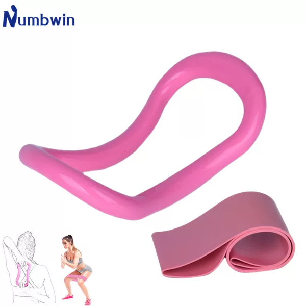 Large yoga ring latex 500 circle two-piece Yoga Pilates stretch ring fitness elastic ring body fitness