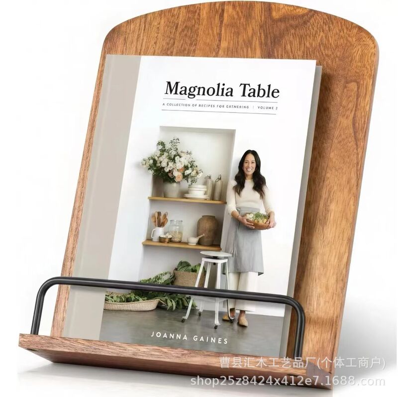 Wooden Recipe Stand Tabletop Display Stand Wooden Recipe Display Rack Kitchen Countertop Wooden Menu Stand
