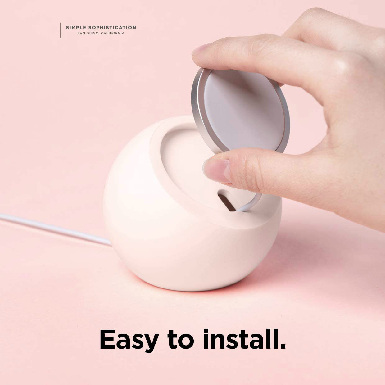 Magsafe soporte para Apple 12 teléfono móvil magnético soporte de carga inalámbrica escritorio redonda silicona base de carga