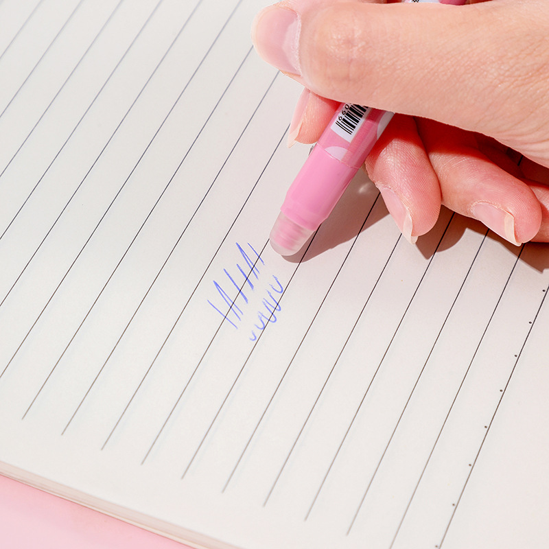 Hermoso melocotón de miel ST fricción dinámica limpiable bolígrafo neutro cabeza de calabaza 0.5 mm bolígrafo neutro limpiable especial para estudiantes de primaria